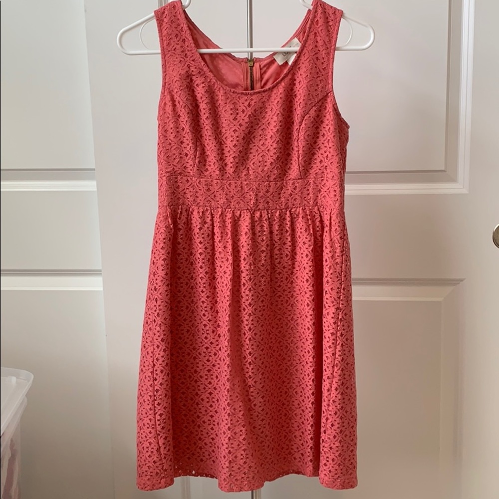 Ann Taylor LOFT 0P dress - coral color